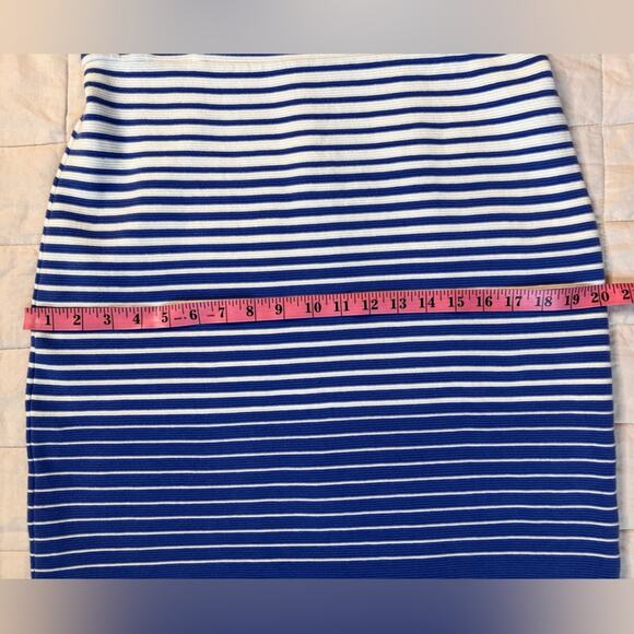 Talbots Blue & White Preppy Nautical Striped Ombre Sheath Dress - 10 Petite - Picture 9 of 10